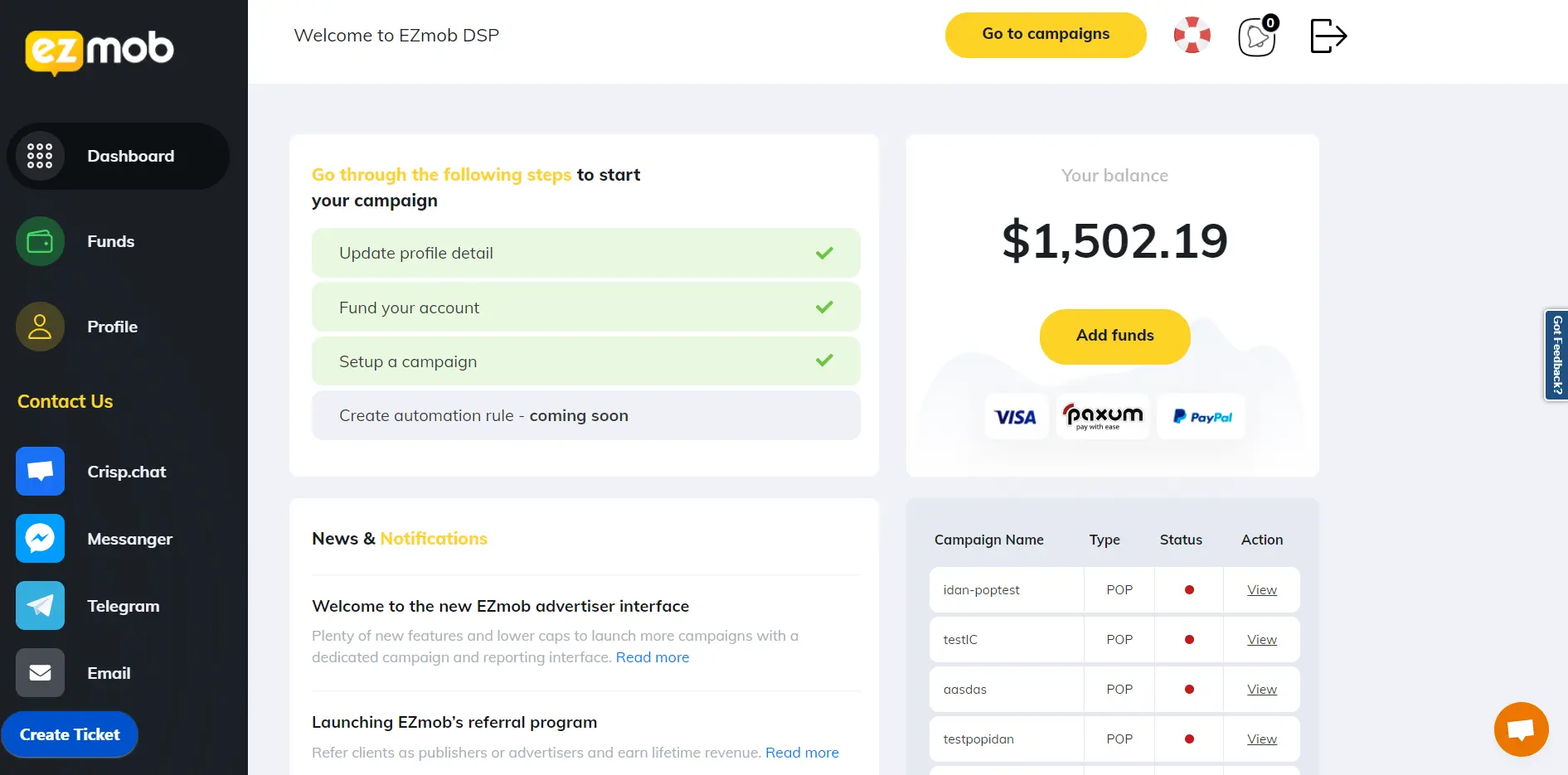Что из себя представляет рекламная сеть EZmob. Как с ней работать?