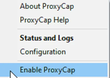Настройка прокси в программе ProxyCap
