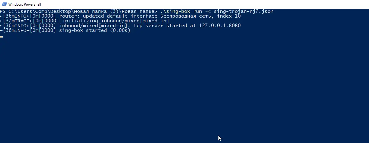 Настройка прокси в Sing-box