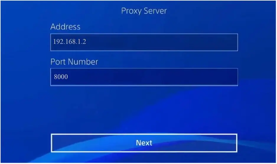 Настройка прокси на игровой консоли Playstation