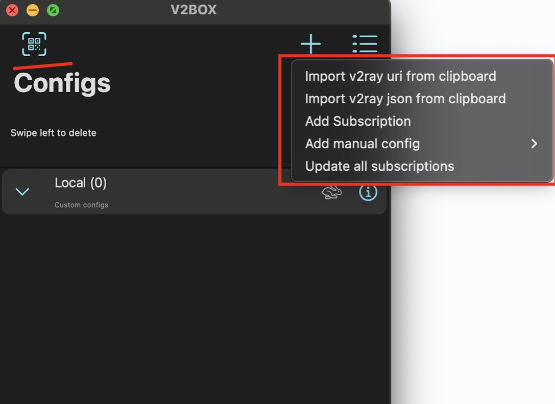 Инструкция по настройке прокси в программе V2Ray / V2Box (Mac, iPhone,  iPad)