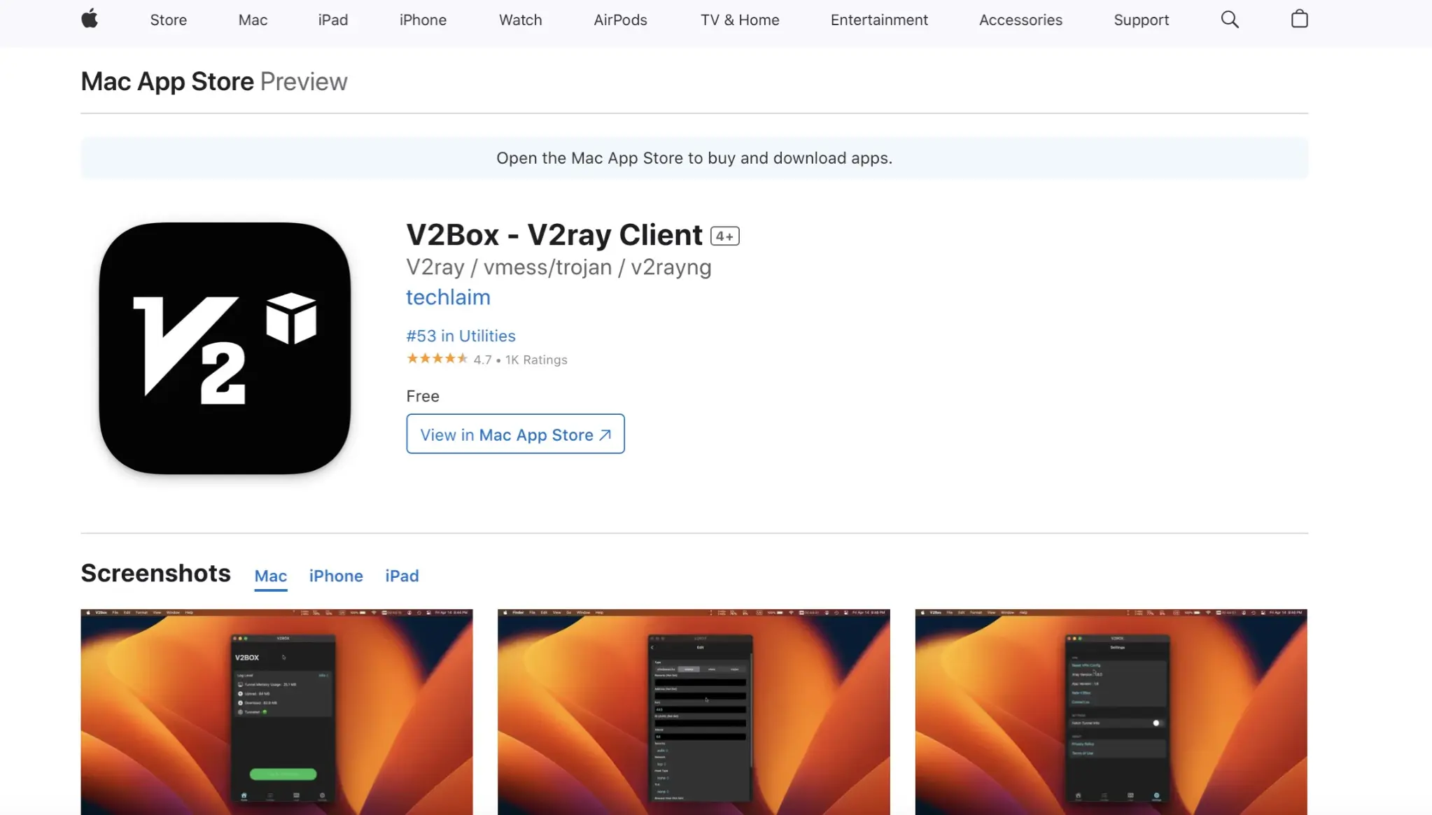 Инструкция по настройке прокси в программе V2Ray / V2Box (Mac, iPhone, iPad)