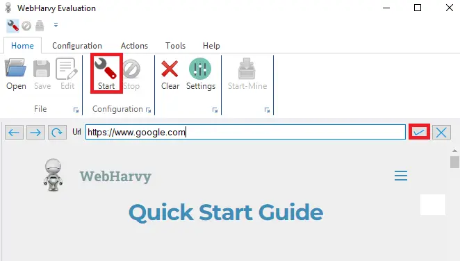 Настройка прокси в программе WebHarvy