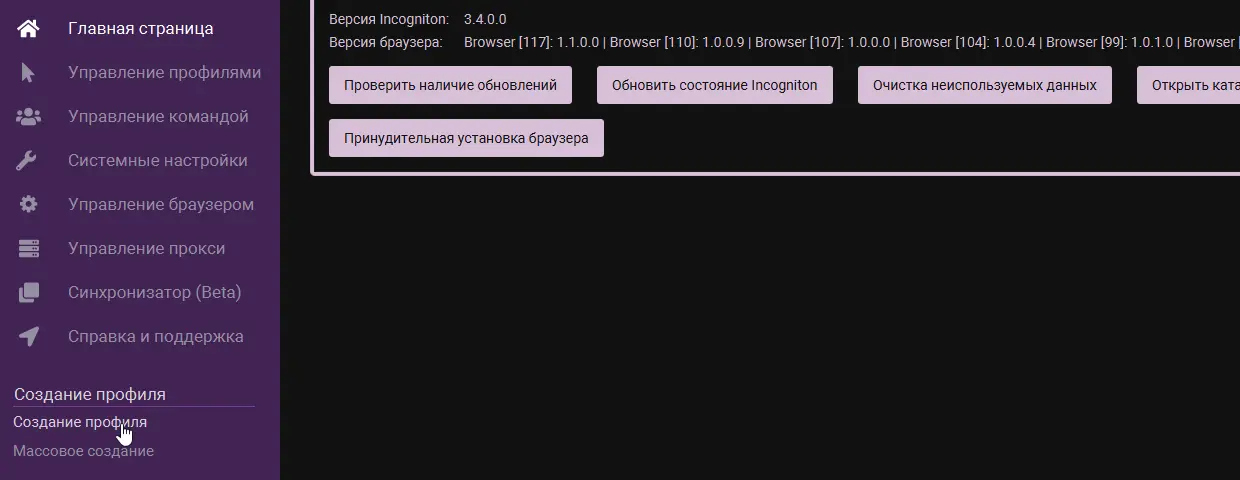 Настройка прокси в антидетект браузере Incogniton